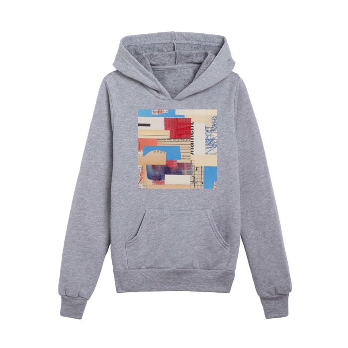 Abstract Mixed Media Collage #2 Kids Pullover Hoodie