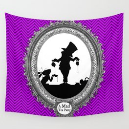 Alice's Adventures in Wonderland - Mad Tea Party Silhouette Wall Tapestry