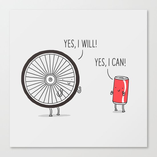 I will, I can Canvas Print