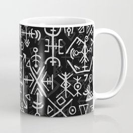 Viking runes and symbols Coffee Mug | Thor, Shield, Ragnarok, Ancientwritings, Graphicdesign, Viking, Pattern, Gods, Runes, Vikingpattern 