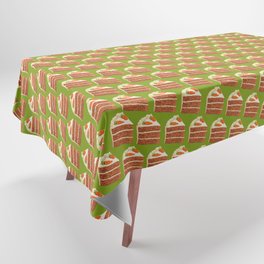 Carrot Cake Pattern - Green Tablecloth
