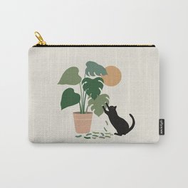 Cat and Plant 13: The Making of Monstera Carry-All Pouch