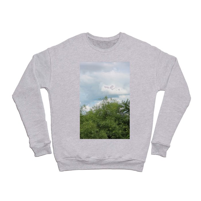 Cloudy Skies and Green Trees Crewneck Sweatshirt