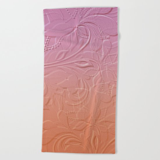 Flower Fantasy Beach Towel