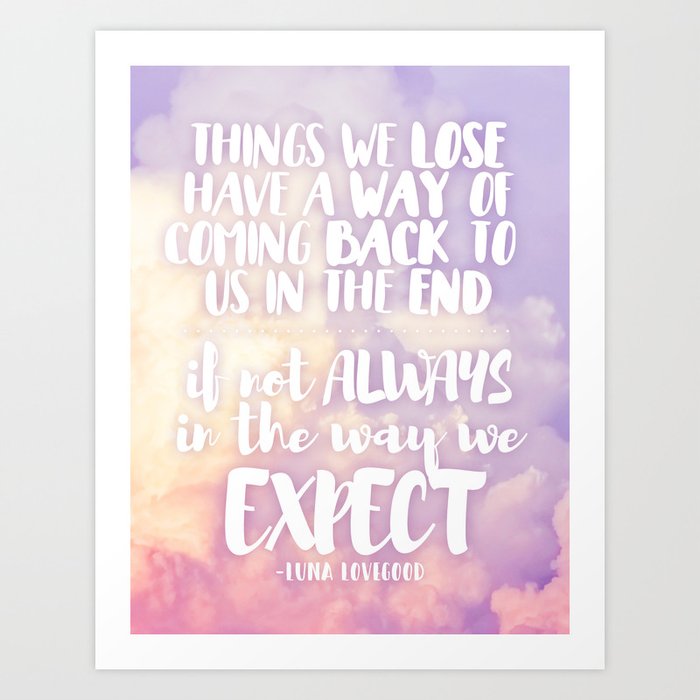 Luna Things Color Art Print By Lovegoodemporium Society6