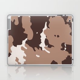 Earthy Brown + Tan Bohemian Animal Fur Pattern  Laptop Skin