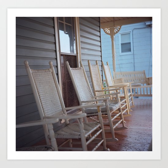 Rocking Chairs Art Print