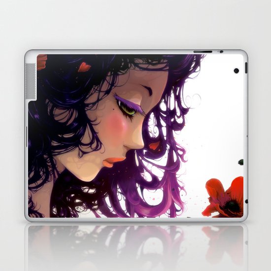 Les fleurs rouges... Laptop & iPad Skin