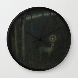 The Vision of Saint Hubert - Franz von Stuck  Wall Clock