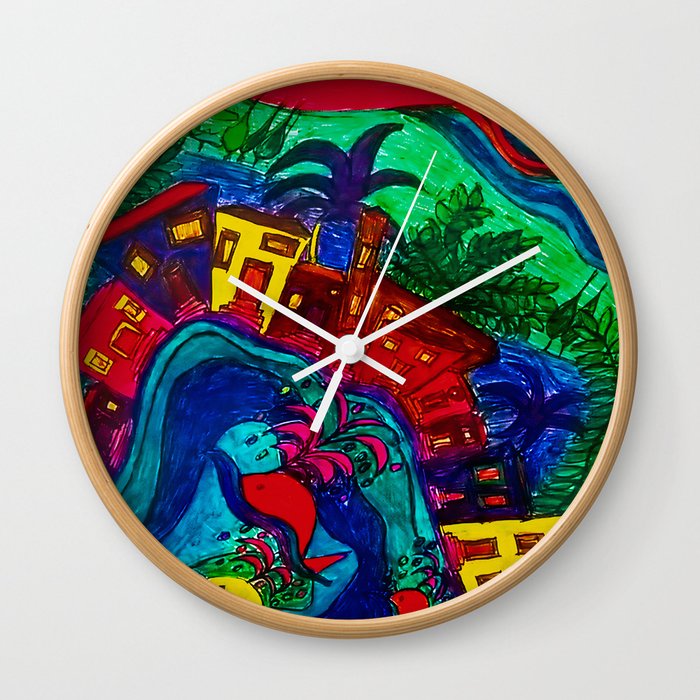 Naples and the wales Wall Clock