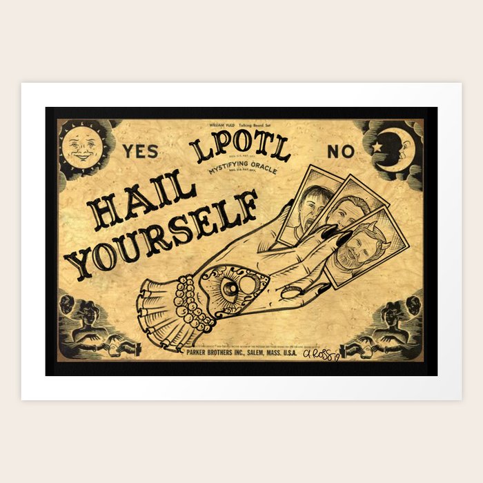 LPOTL Ouija Board Art Print By Thecuddlecult Society6