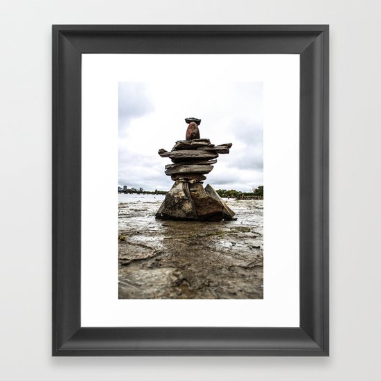 Rock Sculpture Framed Art Print
