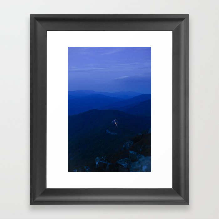 Twilight on the Blue Ridge Parkway Framed Art Print
