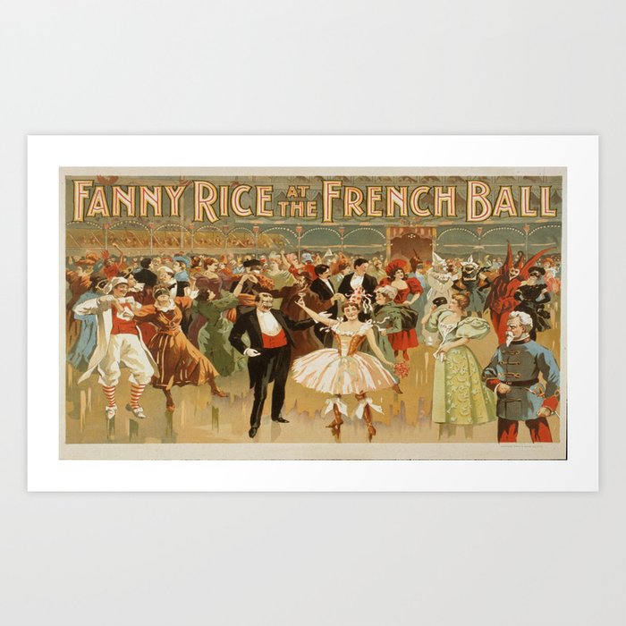 Vintage Poster Fanny Rice At The French Art Print By Mosfunky