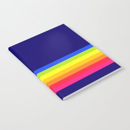 Vintage Rainbow Stripe Notebook