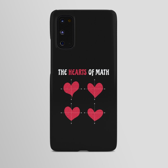 The Hearts Of Math Valentine's Day Math Android Case