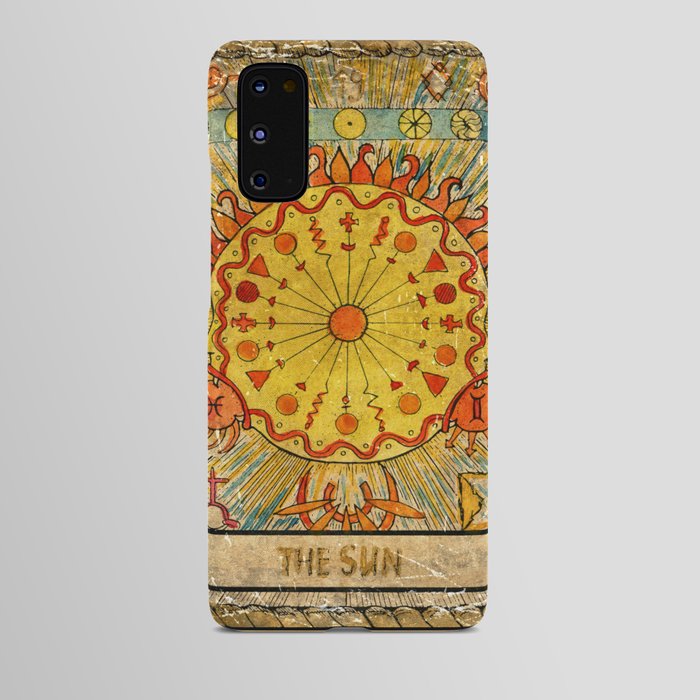 The Sun Vintage Tarot Card Android Case