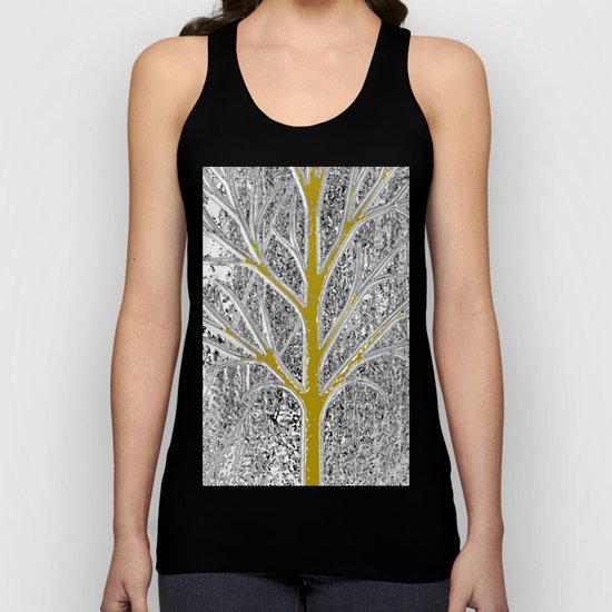 Let it snow! Tree in a beautiful winter snowy day Unisex Tank Top