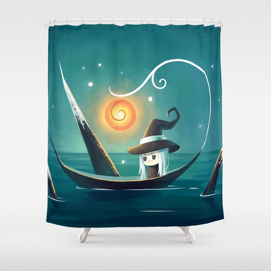 Little Witch 3 Shower Curtain