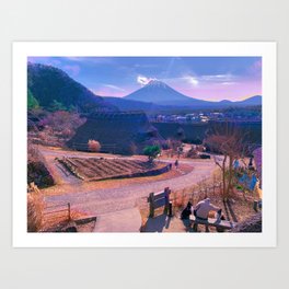 Fuji san Postcard Art Print
