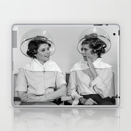 Two Women Sitting Photograph Home Decor, Vintage, classroom Laptop Skin