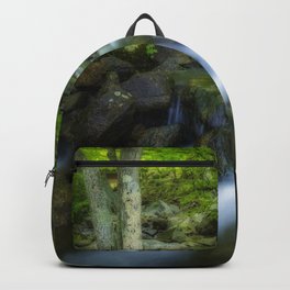 Hidden forest waterfall Backpack | Ny, Waterfall, Rocks, Travel, Scenic, Newyork, Harrimanstatepark, Flowing, Woodland, Forest 