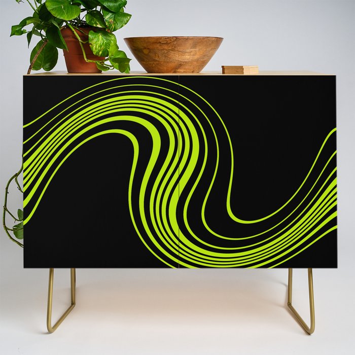 Simple Swirl - Lime Green Credenza