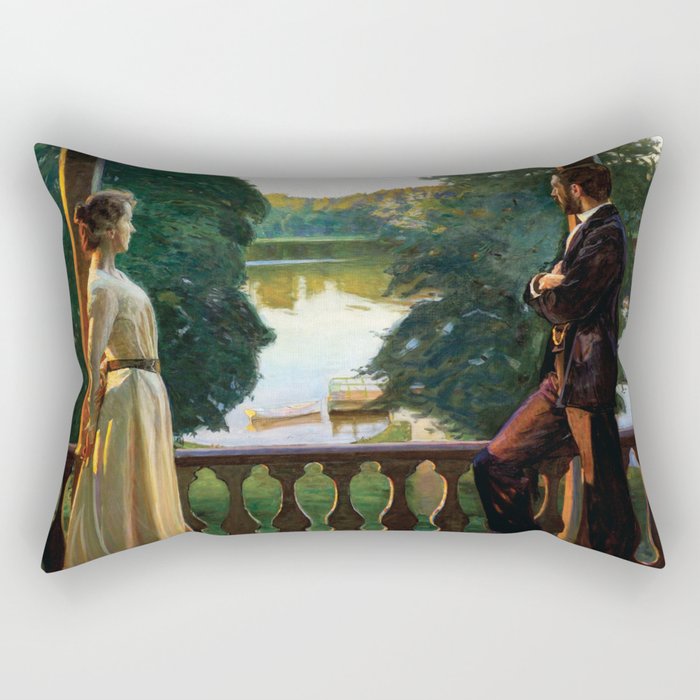 Nordic Summer's Evening by Richard Bergh Rectangular Pillow