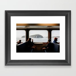 Seattle Ferry Window Framed Art Print