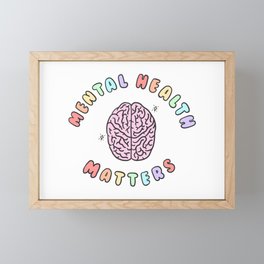 Mental Health Matters Framed Mini Art Print