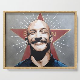 Bronson, Tom Hardy stencil art painting Serving Tray