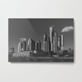 Dark Metropolis Metal Print | Landscape, Photo, Retro, Modern, Monochrome, Black And White, Fin Art, Film, Sky, Acros 