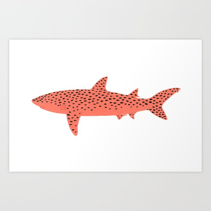 Watermelon Shark Art Print