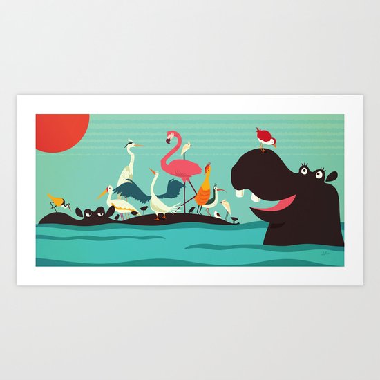 "Hey Mom! Check it out!" Art Print