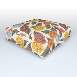 Into the meadow - vintage off-white Outdoor Floor Cushion