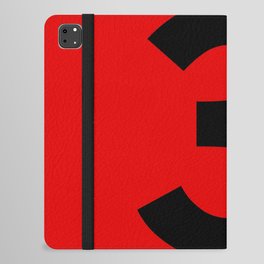 Number 3 (Black & Red) iPad Folio Case