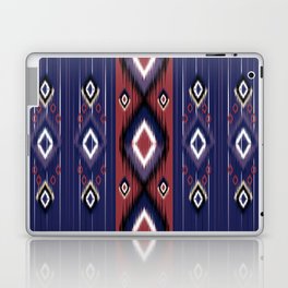 Purple Rose Ikat Inspired Ethnic Tribal Aztec Native American Design Laptop Skin