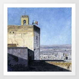 Torre de la Vela, Granada, Spain Art Print