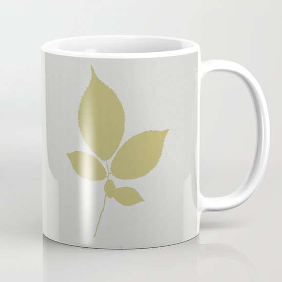 Vert et feuille d'or Mug