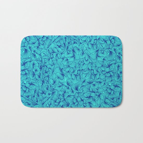Blue Inklings Bath Mat