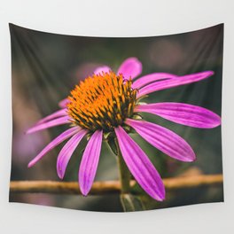 Pink Coneflower Wall Tapestry