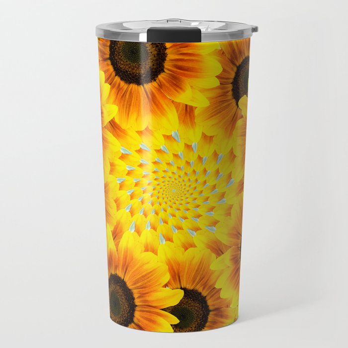 Spinning Sunflowers Travel Mug