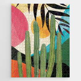 Cacti in the tropic garden II Jigsaw Puzzle