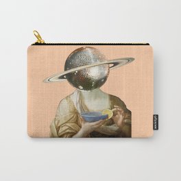 disco queen Carry-All Pouch | Saturnrings, Discoball, Partypeople, Partyhead, Collage, Discohead, Collageart, Disco, Limewedge, Oldpainting 