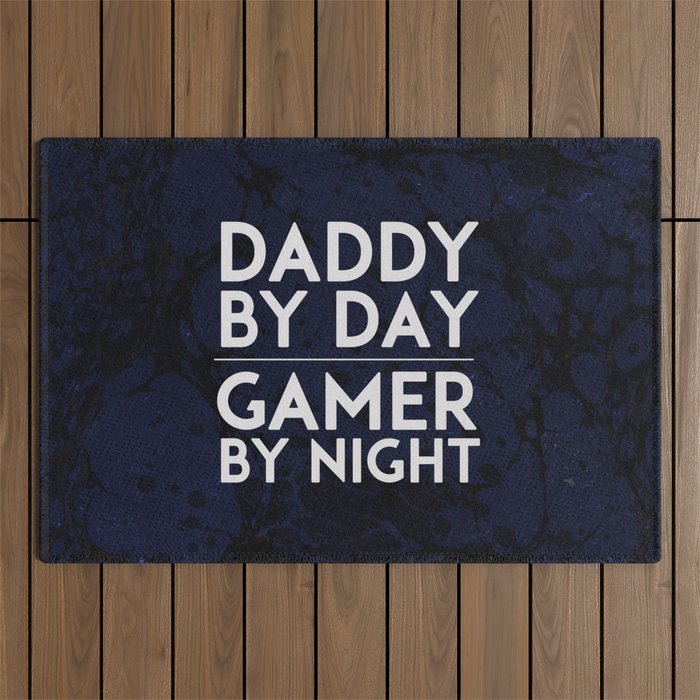 Daddy by Day / Gamer by Night V.2 Outdoor Rug