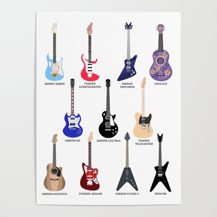 Rock and roll stickers collection colorful poster Vector Image