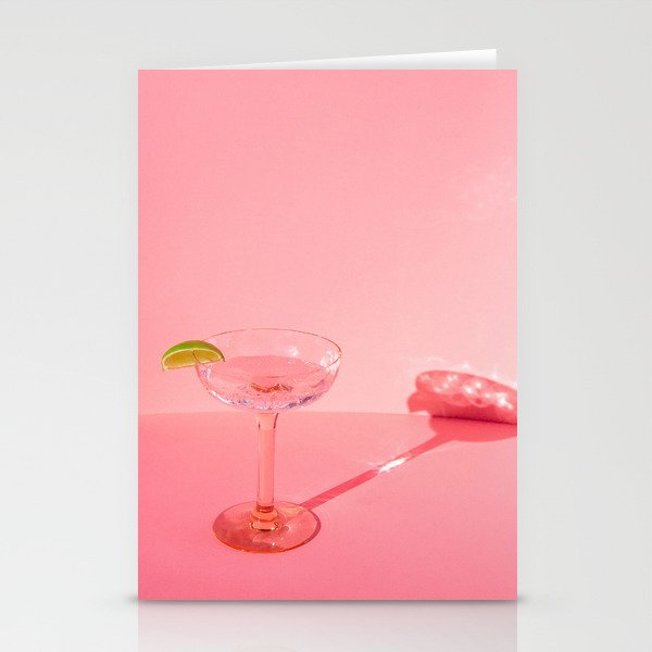 Blush Pink Cocktail  Stationery Cards