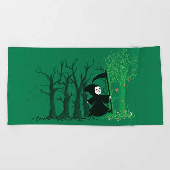 The hills WERE alive Beach Towel