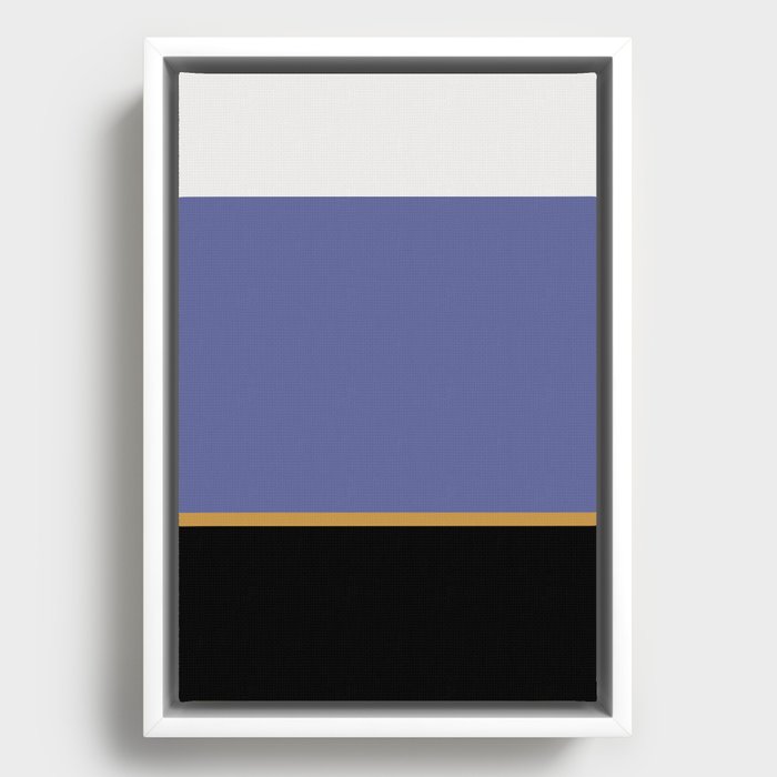 Contemporary Color Block XVII Framed Canvas