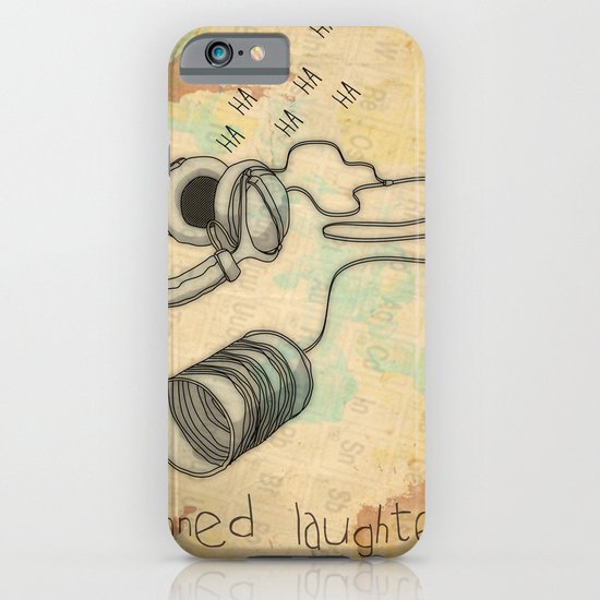 canned laughter _ head phones iPhone & iPod Case